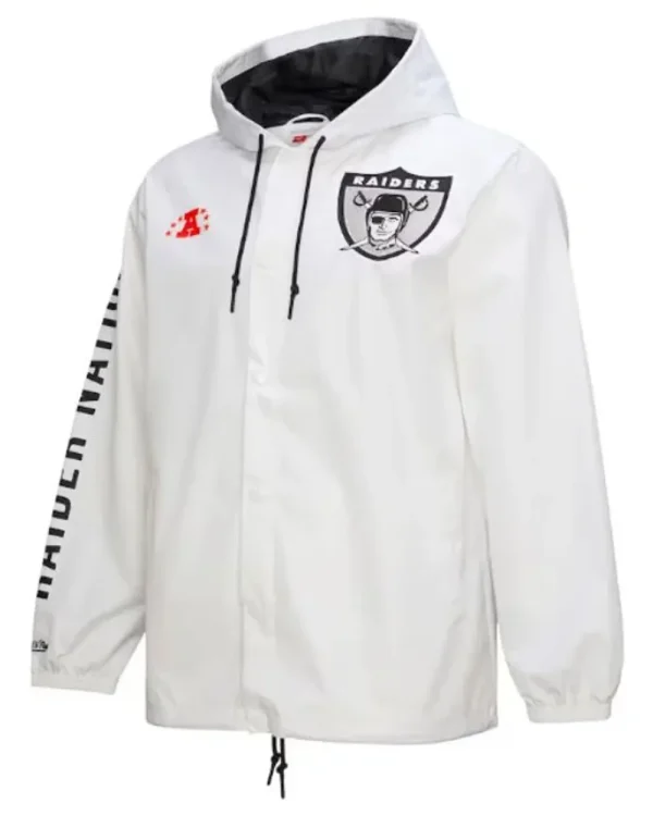 Raiders-Coaches-Full-Snap-White-Hoodie