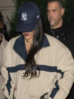 Singer-Rihanna-Saturday-Night-Live-S51-Cream-and-Navy-Blue-Jacket