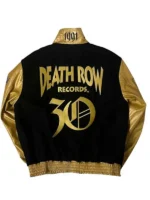 Snoop-Dogg-AFL-2025-Death-Row-Records-Black-and-Gold-Varsity-Jacket