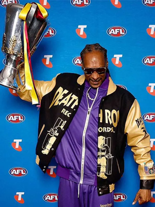 Snoop-Dogg-AFL-Death-Row-Records-Black-and-Gold-Jacket