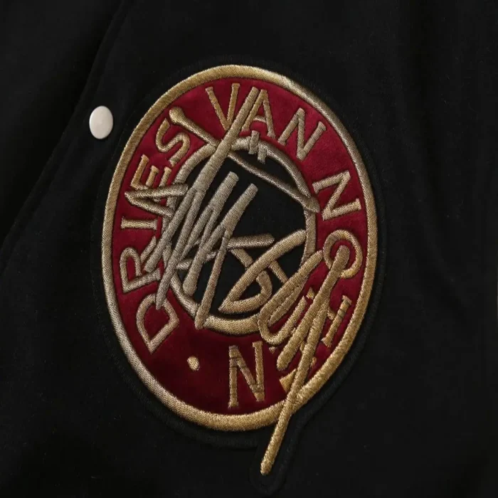 Stussy-x-Dries-Van-Noten-Black-Varsity-Jacket-3