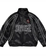 Supreme-Satin-Trim-29-International-Black-Quarter-Zip-Pullover-Jacket