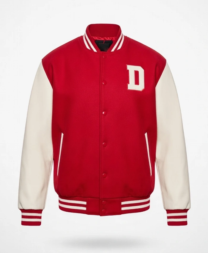 Valentine-Holmes-NRL-Fan-Day-Red-and-White-Varsity-Jacket