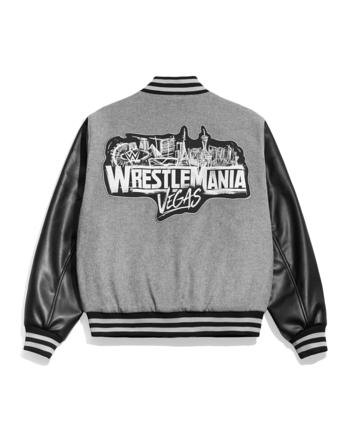 WrestleMania42Vegas2026VarsityJacketBack