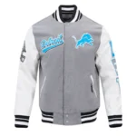 detroit-lions-script-tail-grey-and-white-varsity-jacket