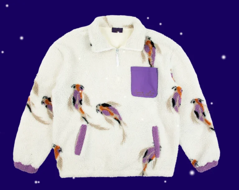 koi-fish-quarter-zip-sherpa-sweater-blue-background