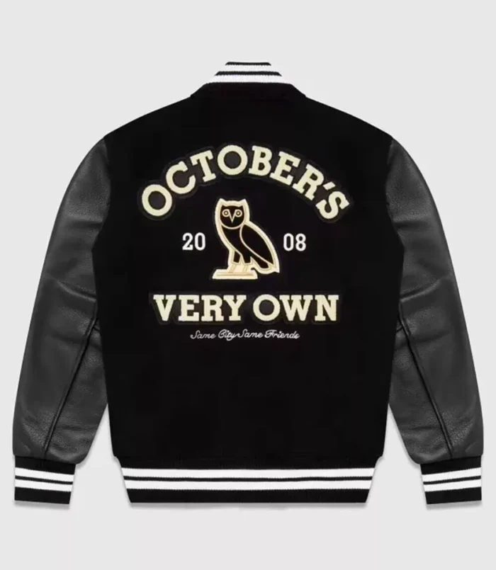 New York Yankees Black Wool Leather Jacket - Image 1