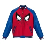 90’s Spider Man Red and Blue Varsity Jacket