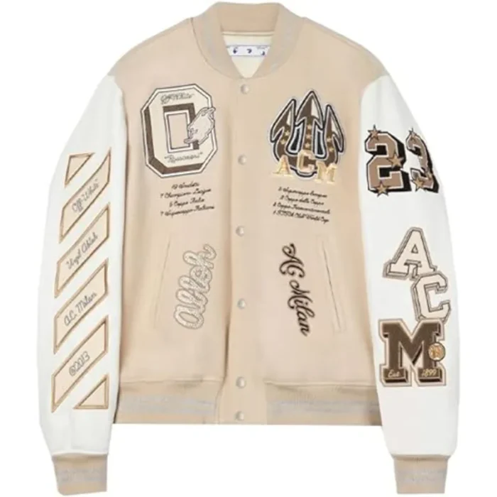 ACMilanOffWhiteBomberJacket.webp AC Milan Off White Jacket - Image 1