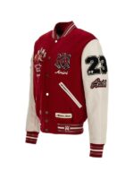 AMIRI Red Varsity Jacket - Image 2