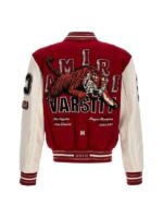 AMIRI Red Varsity Jacket - Image 3