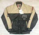 AVIREX Varsity Jacket Leather NORTHWEST WILD BEARS USA New York Men's Size XL