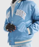 Abercrombie Detroit Lions Varsity Bomber Jacket - Image 2