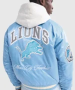Abercrombie Detroit Lions Varsity Bomber Jacket - Image 3