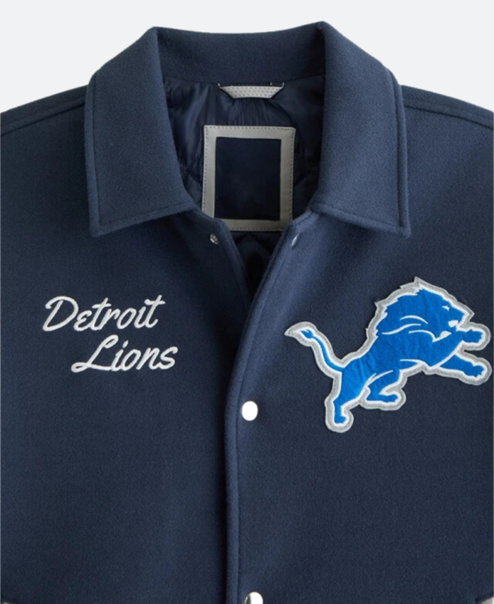 Abercrombie X Detroit Lions Varsity Jacket - Image 3