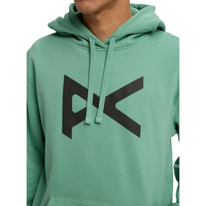 AnonPulloverHoodie2026-Green Front Patch