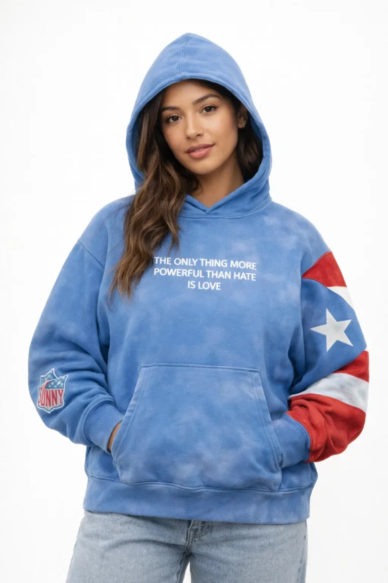 Bad Bunny USA 2026 Hoodie – The Only Thing More Powerful Than Hate Is Love