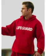 Baywatch Lifeguard Zac Efron Red Hoodie - Image 3