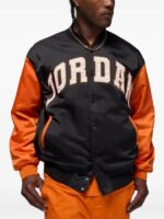 Elijah M. Cooper 9-1-1 S09 Black and Orange Varsity Jacket - Image 3