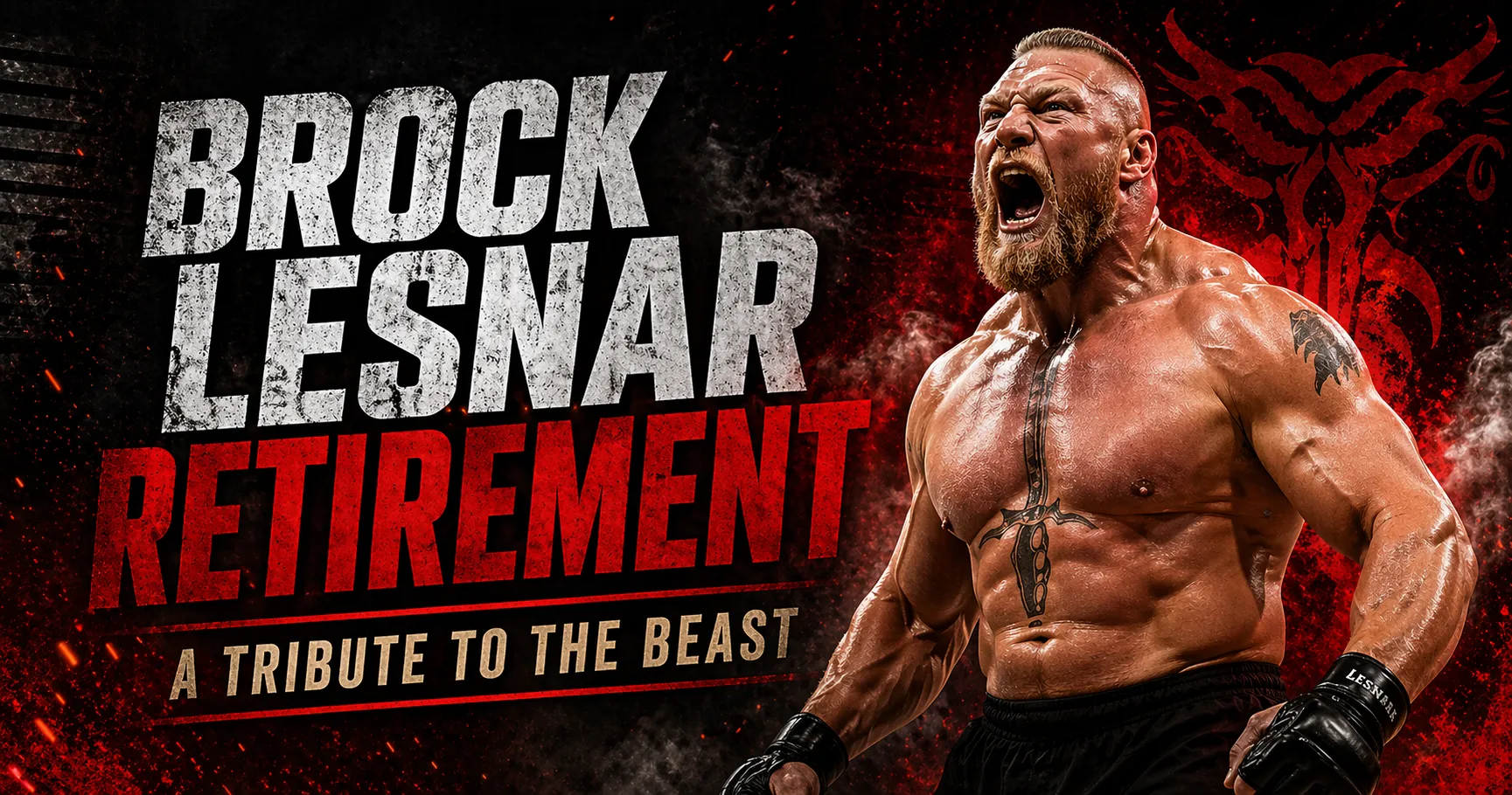 Brock Lesnar Retirement A Tribute to the Beast and His Iconic Leather Vest
