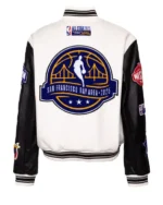 NBA All Star 2025 GSW Wool Varsity Jacket - Image 3