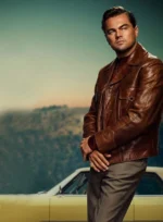 CELEBRITY LEONARDO DICAPRIO ONCE UPON A TIME IN HOLLYWOOD MEN'S LEATHER JACKET