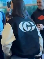 Caitlin Clark Black & Cream Varsity Jacket - Image 3