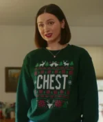 Oh. What. Fun. Mae-bell Christmas Chest Sweatshirt - Image 7