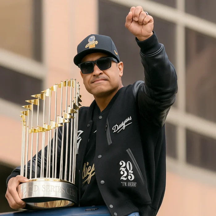 Dave Roberts Dodgers Championship Parade Jacket - Image 1