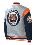 Detroit Tigers Starter Gray Satin Jacket - Image 2