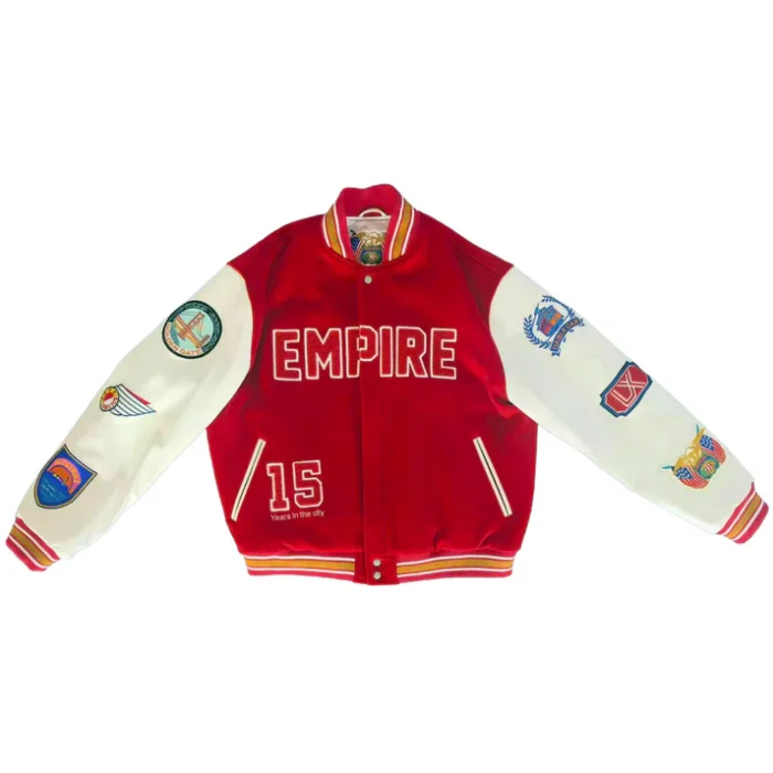 EMPIRE x Jeff Hamilton Letterman Jacket Front Side