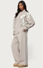 Edikted Starly Oversized Pullover Grey Hoodie