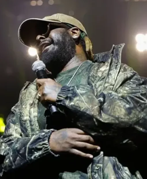 Freely-Fest-Music-Festival-2026-American-Singer-T-Pain-Camoflauge-Jacket-Closeup