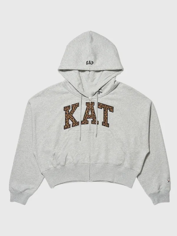 Gap-x-Katseye-Yoonchae-Grey-Full-Zip-Hoodie
