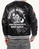 Good Morning America Michael Strahan Black Varsity Jacket - Image 3