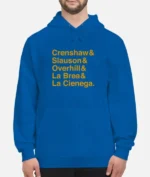 Grand Crew Sherm Jones Crenshaw& Slauson& Overhill& La Brea& La Cienega. Hoodie - Image 4