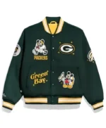 Mickey Mouse x Green Bay Packers Varsity Jacket