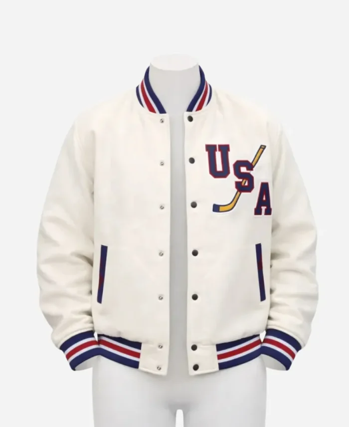 John Wroblewski Hockey Team USA 2026 Varsity Jacket - Image 5