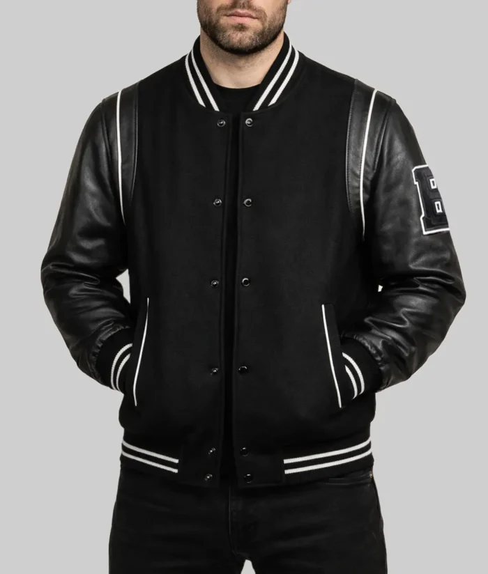 Ivan-Provorov-Black-Varsity-Jacket-1.webp Ivan Provorov Black Varsity Jacket - Image 1