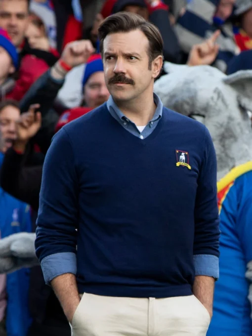 Jason-Sudeikis-Ted-Lasso-Sweater-Blue-