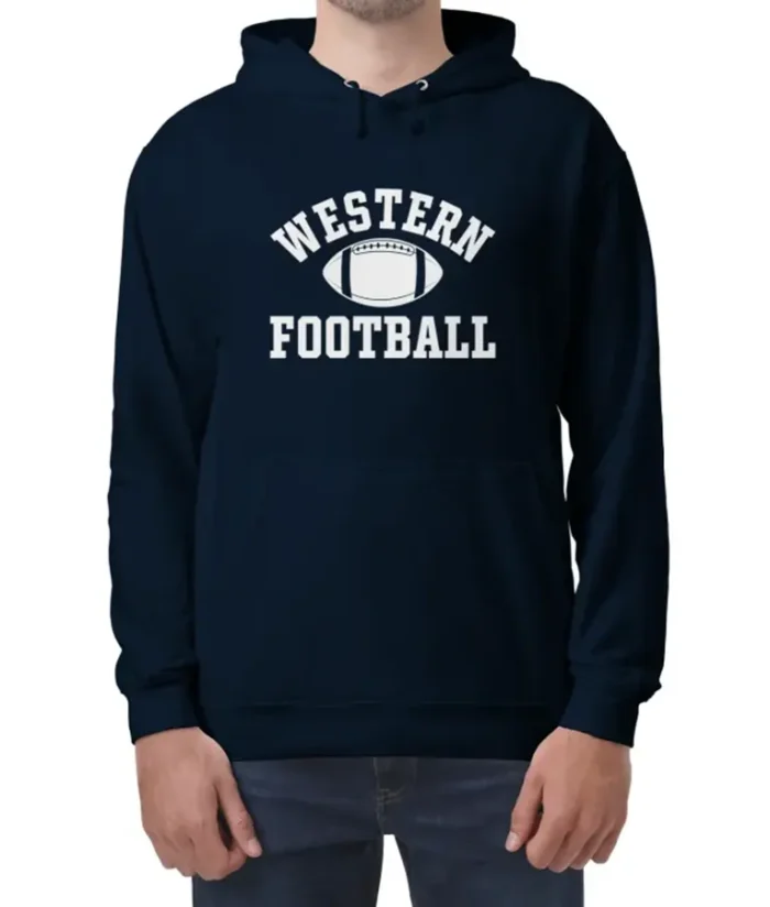 Mr. & Mrs. Smith John Smith Western Football Hoodie - Image 4