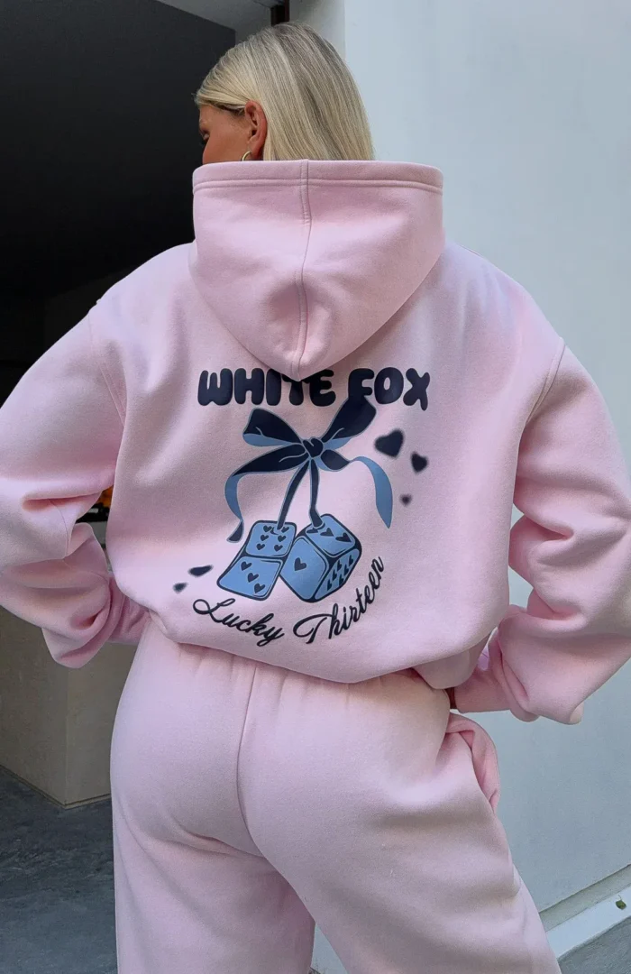 Lucky Thirteen Cheyenne Oversized Hoodie Soft Pink - Image 1