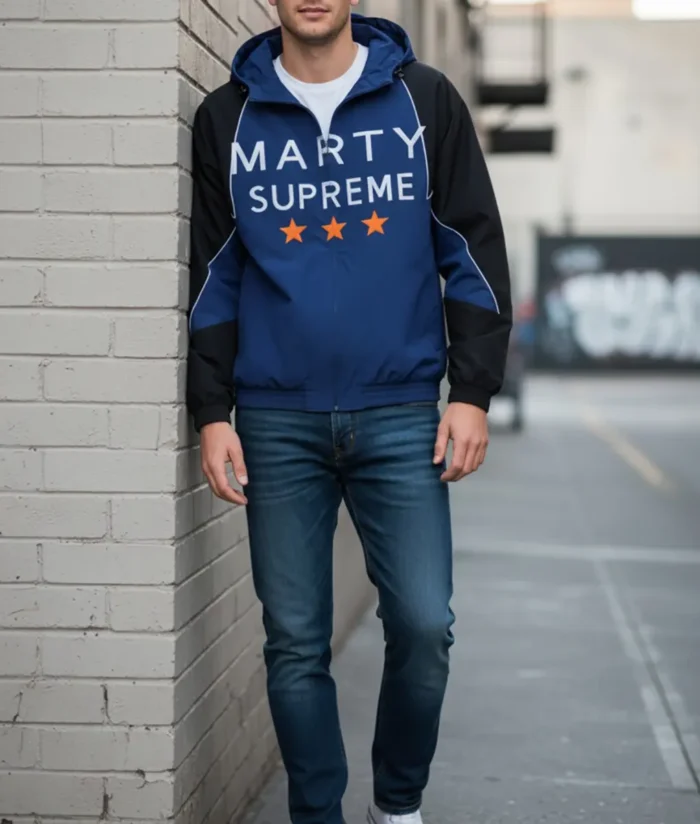Marty Supreme Timothée Chalamet Hooded Jacket - Image 1
