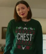 Oh. What. Fun. Mae-bell Christmas Chest Sweatshirt