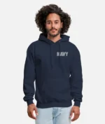 Mr. Throwback Adam Pally Navy Hoodie - Image 5