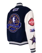 NBA All Star 2025 GSW Wool Varsity Jacket - Image 2
