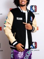 NBA On NBC 2025 SLAM Draft Varsity Jacket - Image 3