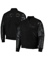 NFL Chicago Bears Black Varsity Jacket - Image 3