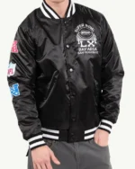 Good Morning America Michael Strahan Black Varsity Jacket - Image 2