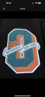OVO X NFL Miami Dolphins Leather Wool Varsity Jacket Medium M October’s Very Own - Image 4